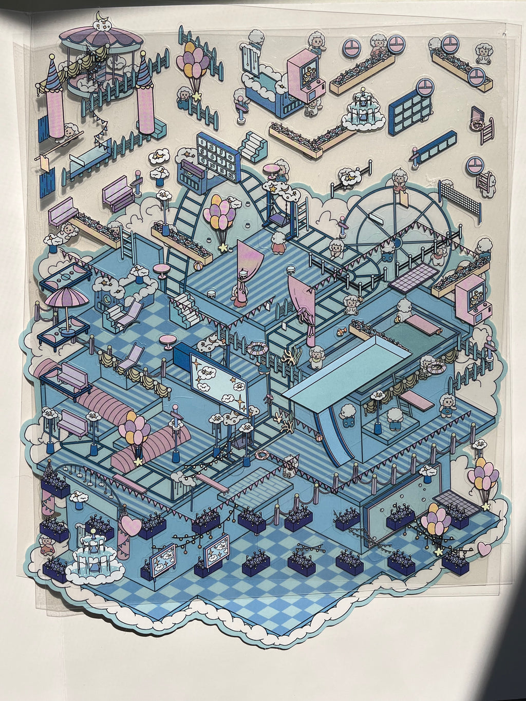 3D scene sticker（sky playground）