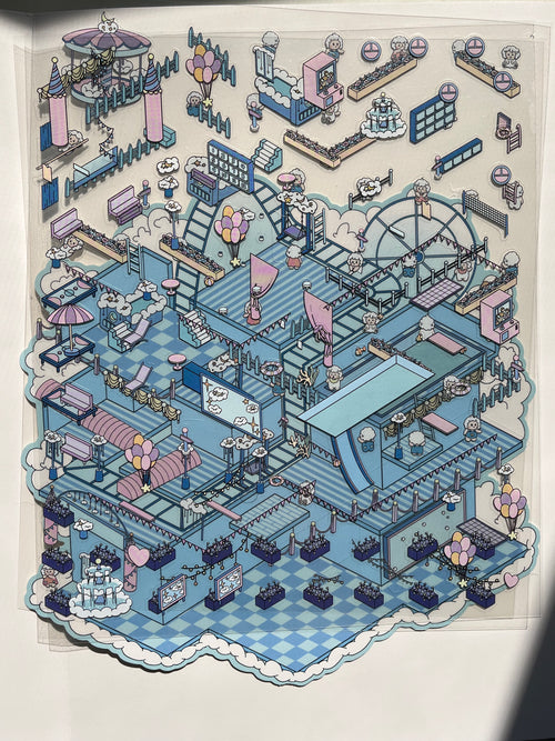 3D scene sticker（sky playground）