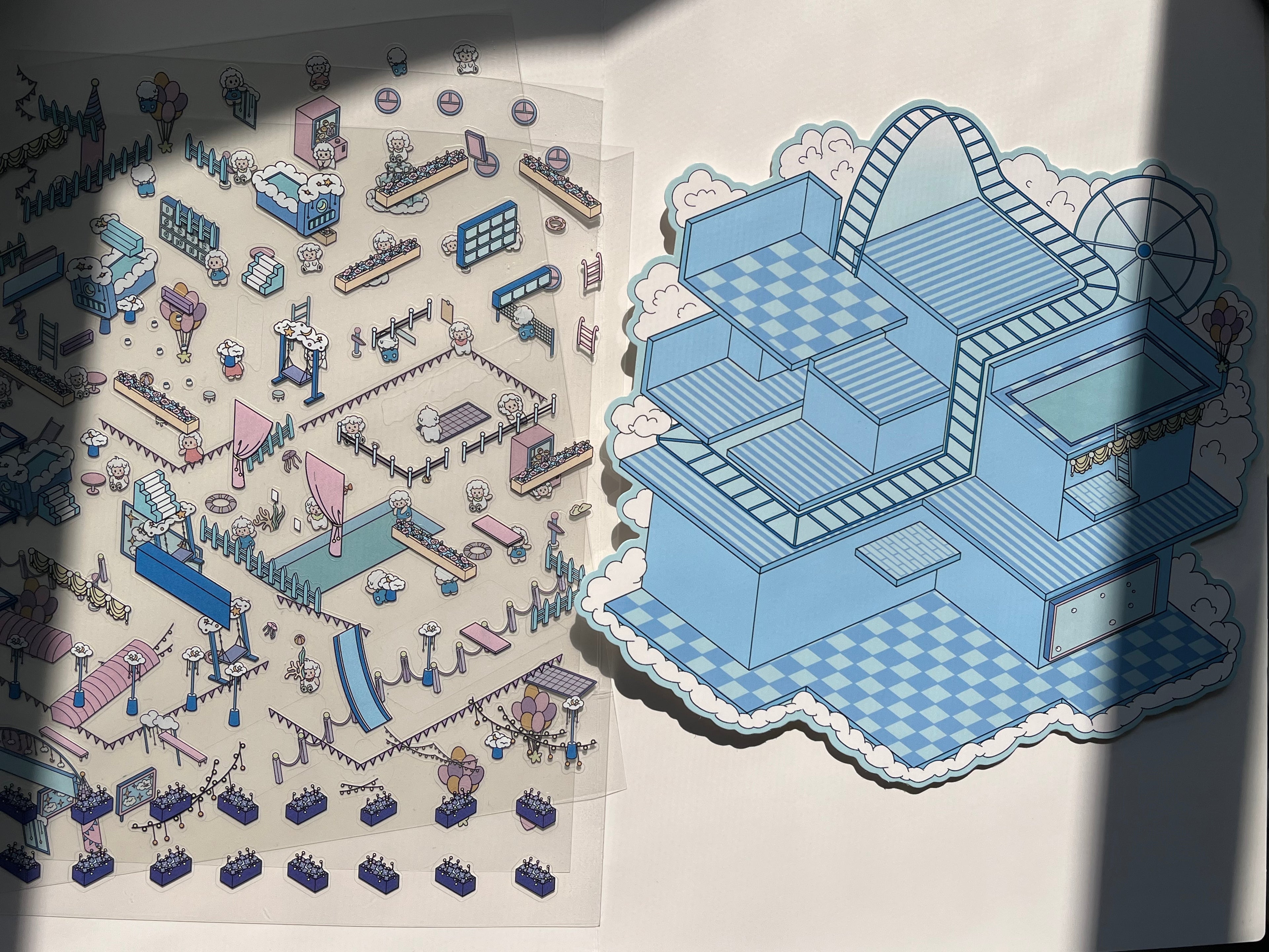 3D scene sticker（sky playground）