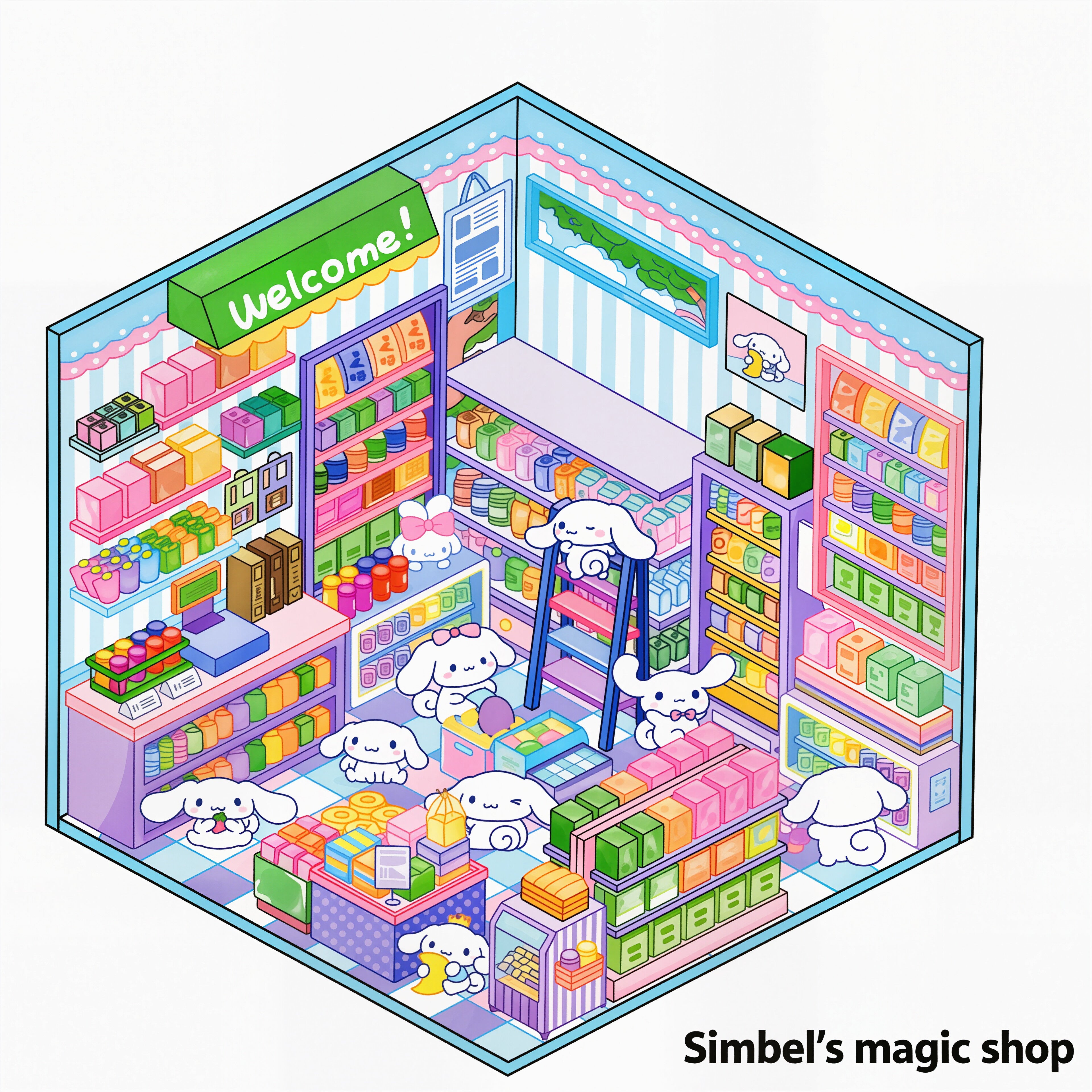 3D scene sticker（small size）